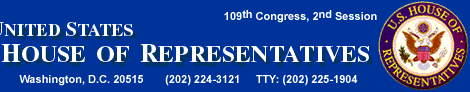 United States House of Representatives, 109th Congress, 2nd Session